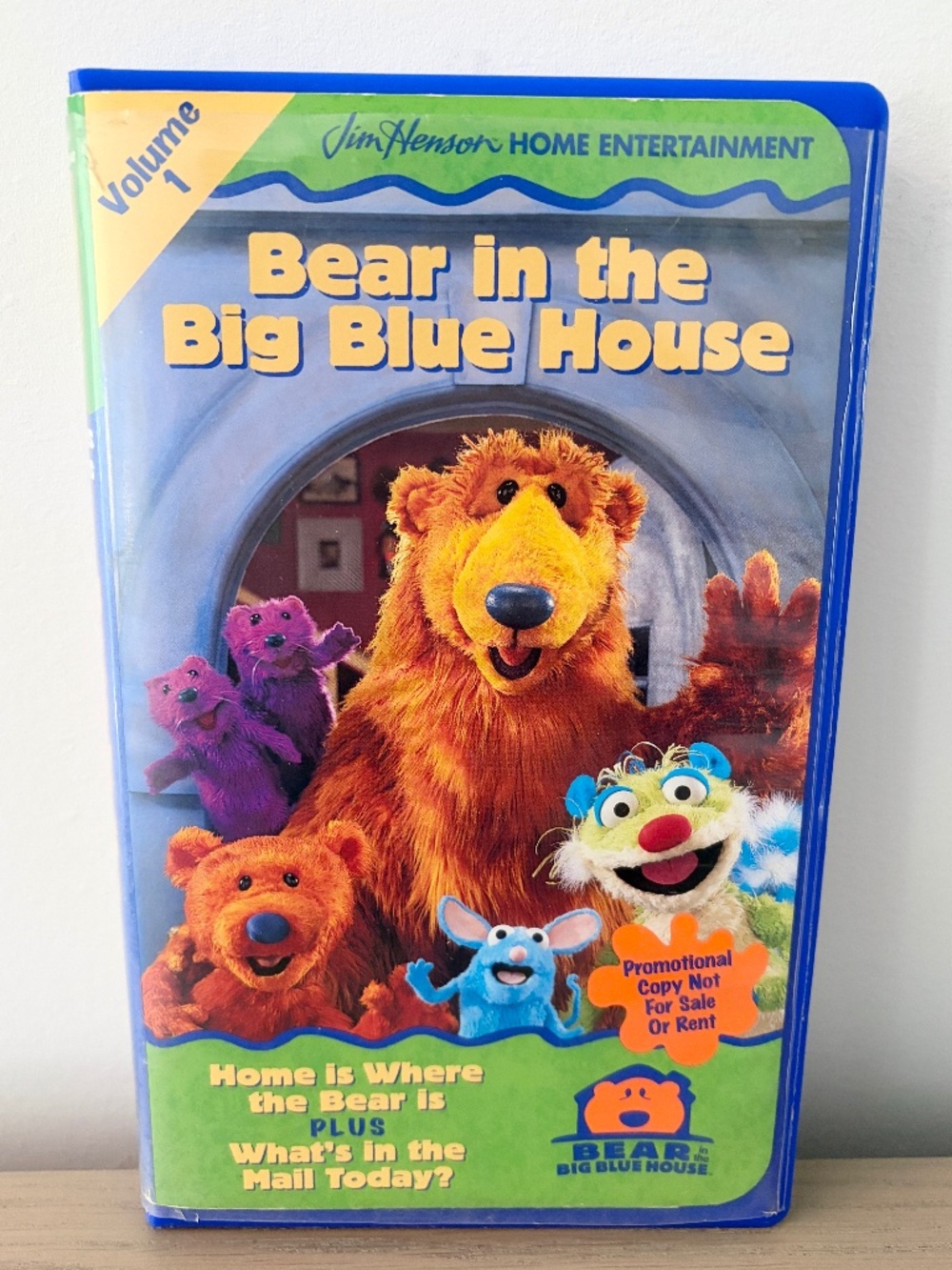 Bear in the Big Blue House, Vol. 1, VHS Tape, Clamshell, RARE, Promotional Copy
